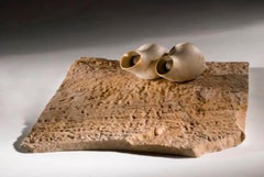 Box of Life by Francesca Bernardini - abstract sculpture, marble, neutral tones