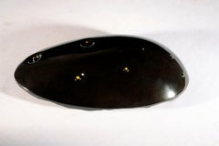 Déjà vu by Francesca Bernardini - Abstract sculpture, black marble, glaze