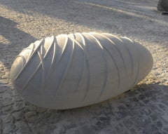 Evolución de Francesca Bernardini - Escultura abstracta, mármol blanco de Carrara