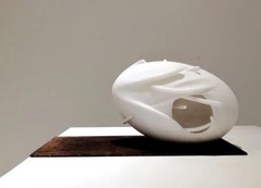 Te protejo de Francesca Bernardini - Escultura abstracta, mármol de Carrara