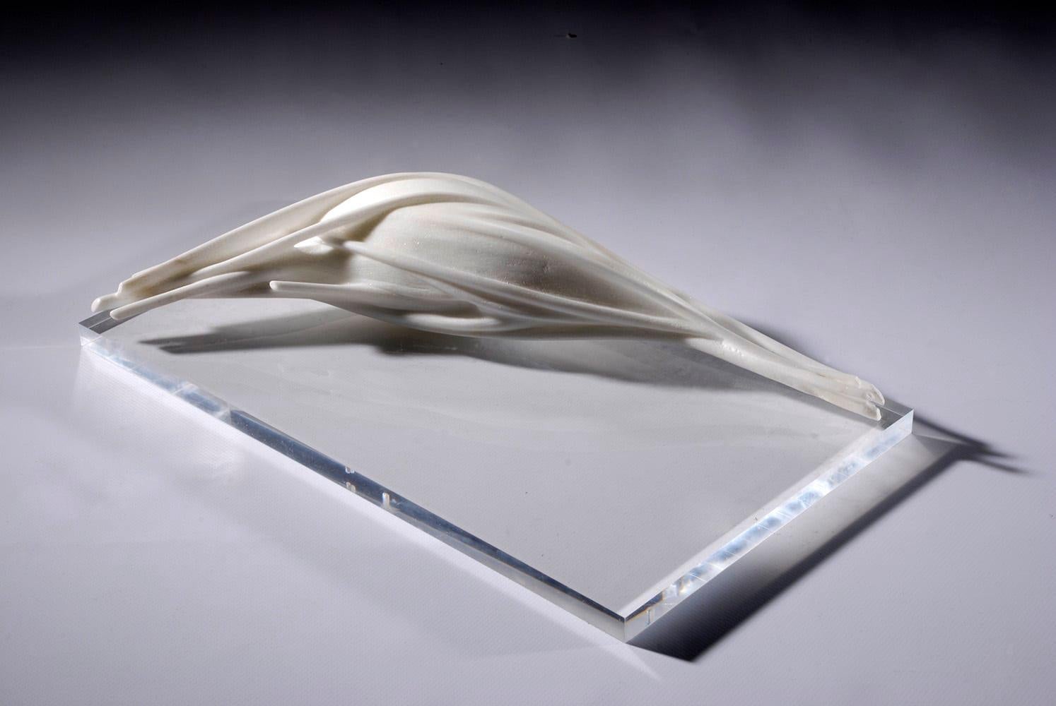 Mystery by Francesca Bernardini - Abstract sculpture, Carrara marble, smooth