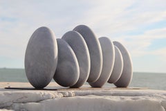 Next Connection by Francesca Bernardini - Abstract sculpture, marble