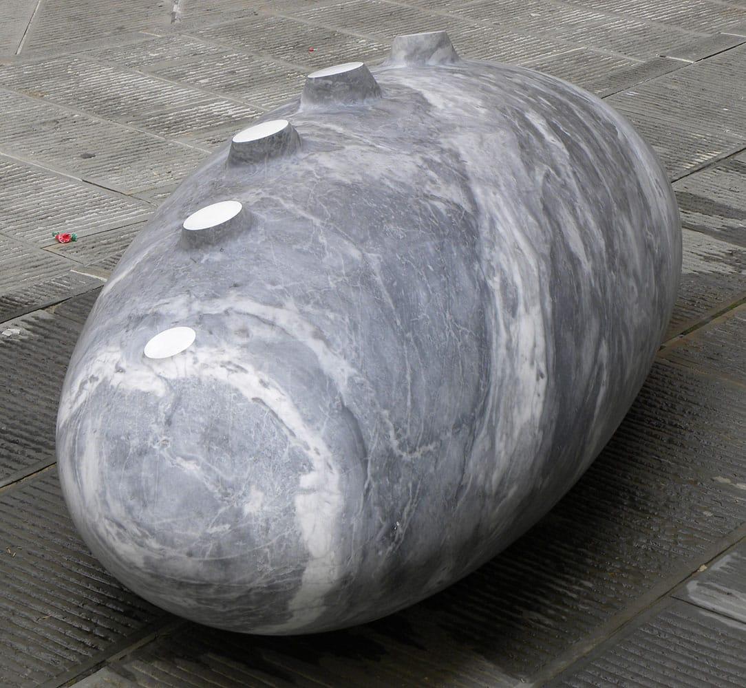 Perpetual motion by Francesca Bernardini - Large marble sculpture, abstract For Sale 1