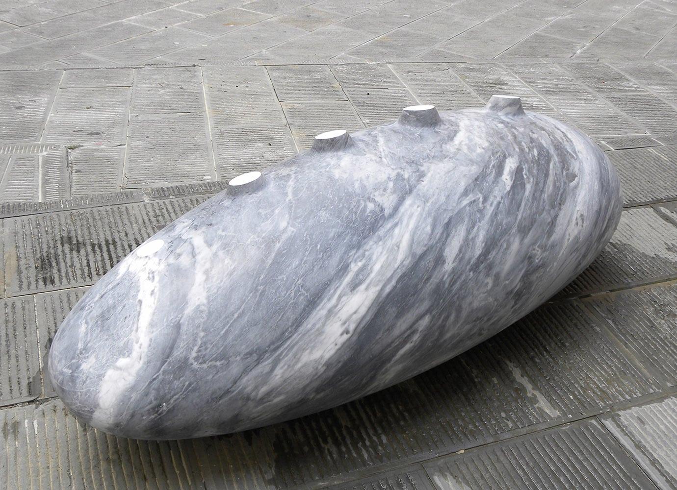 Perpetual motion by Francesca Bernardini - Large marble sculpture, abstract For Sale 2