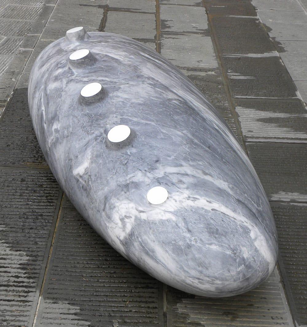 Moto perpetuo di Francesca Bernardini - Grande scultura in marmo, astratta
