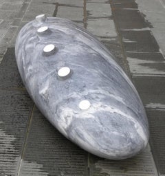 Perpetual motion by Francesca Bernardini - Large marble sculpture, abstract