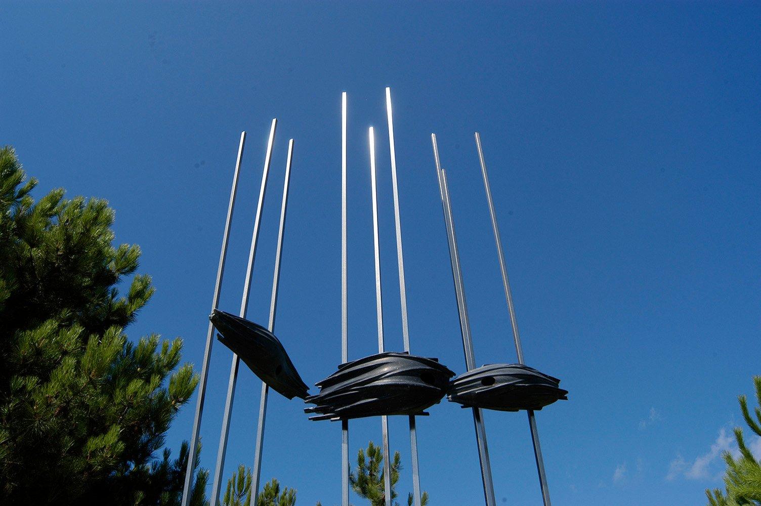 Refuges von Francesca Bernardini - Große Marmorskulptur, abstrakt, schwarz, Form im Angebot 2