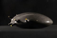 Twin Star by Francesca Bernardini - Abstract sculpture, petit granit, black