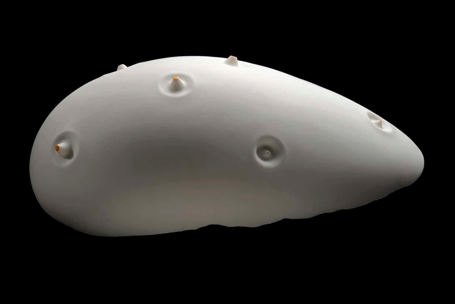 Up & Down by Francesca Bernardini - Abstract sculpture, Carrara marble, white For Sale 1