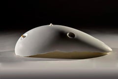 Up & Up di Francesca Bernardini - Scultura astratta, marmo di Carrara, bianco