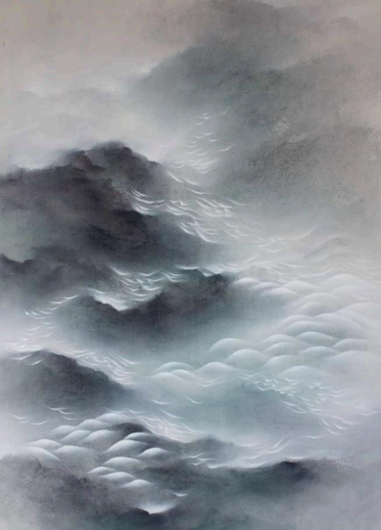 Landscape Painting di Francesca Borgo - Allungarsi sul mondo