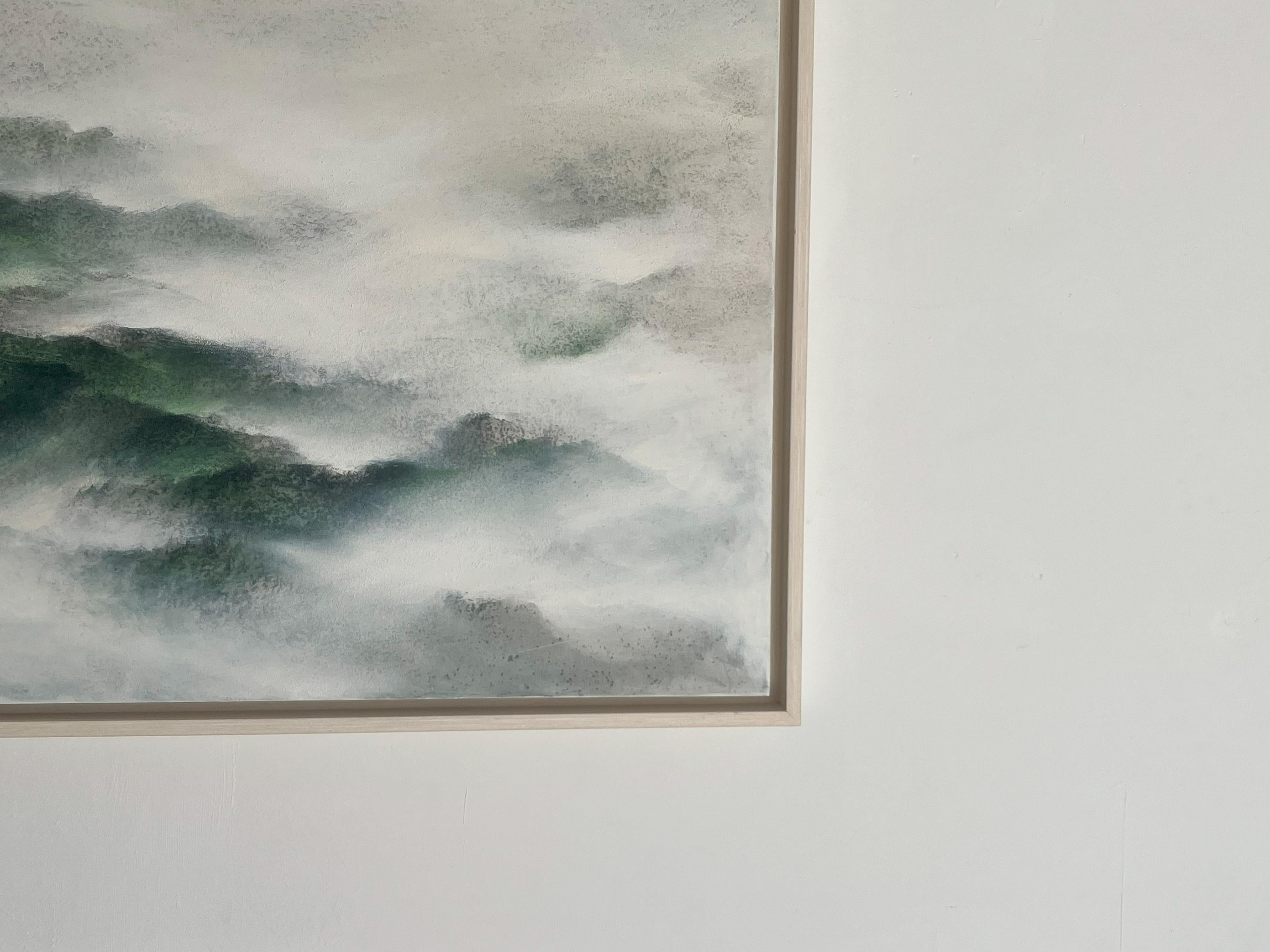 Through my work, I invite viewers to find themselves in the ebb and flow of these abstract landscapes. Each piece is a reminder that, just like the clouds shifting across the sky or the waves reshaping the shore, we too are constantly adapting,
