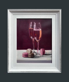 Dipinto contemporaneo a olio su tela, firmato e incorniciato, XXI secolo