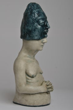 Deer Woman - Bronze - Unique Signed Sculpture - Francesca Dalla Benetta