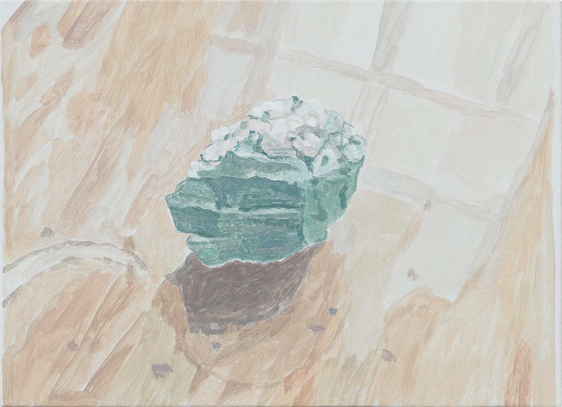 Francesca Fuchs Still-Life Painting - Green Crystal