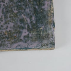 Francesca Lindh Blumen-Wandrelief aus gewelltem Steingut mit Steingut, Arabia, 1970er Jahre