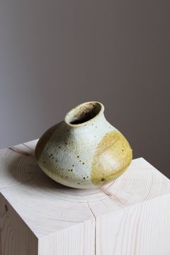 Francesca Lindh, Studio Vase, Glazed & Painted Stoneware, Arabia, Finland, 1955