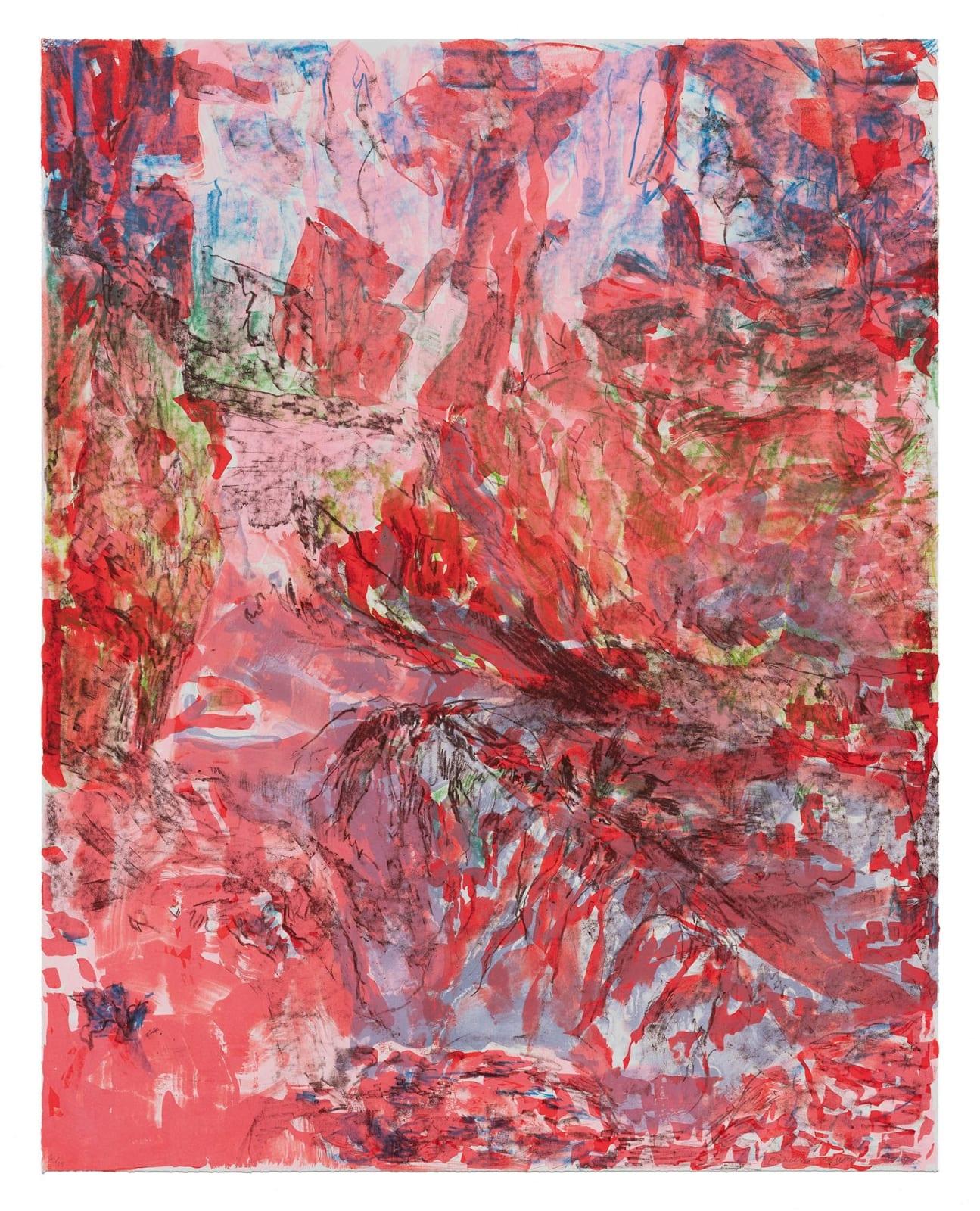 Errötetes Brummen (2024)

Von Francesca Mollett

Francesca Mollett (*1991, Bristol, UK) ist eine in London lebende Malerin, die für ihre abstrakten Werke bekannt ist, die das Zusammenspiel von Licht, Oberfläche und Wahrnehmung erforschen. Ihre