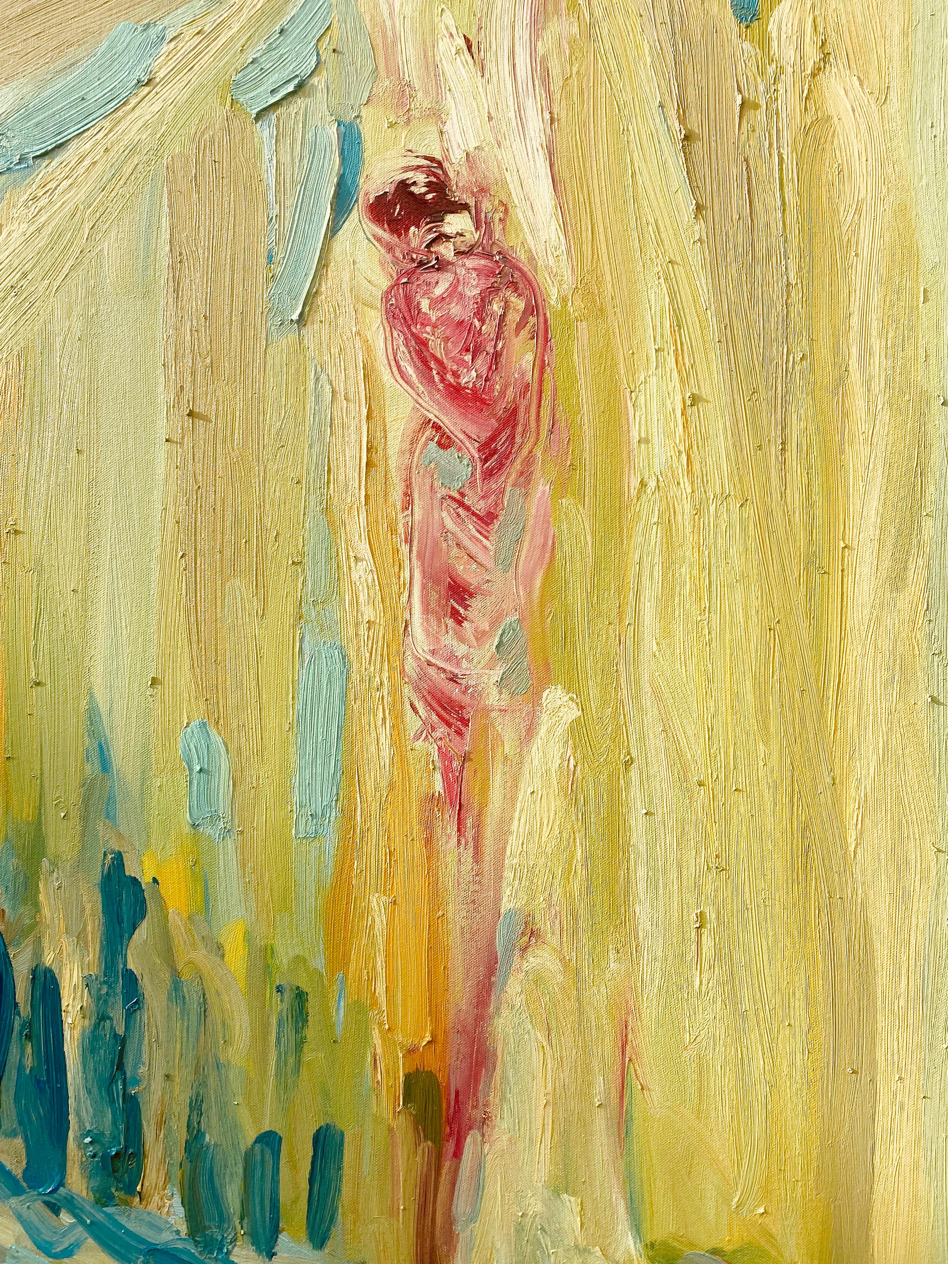 Un sonno profondo e sognante. Pittura ad olio espressionista astratta - Painting di FRANCESCA OWEN 