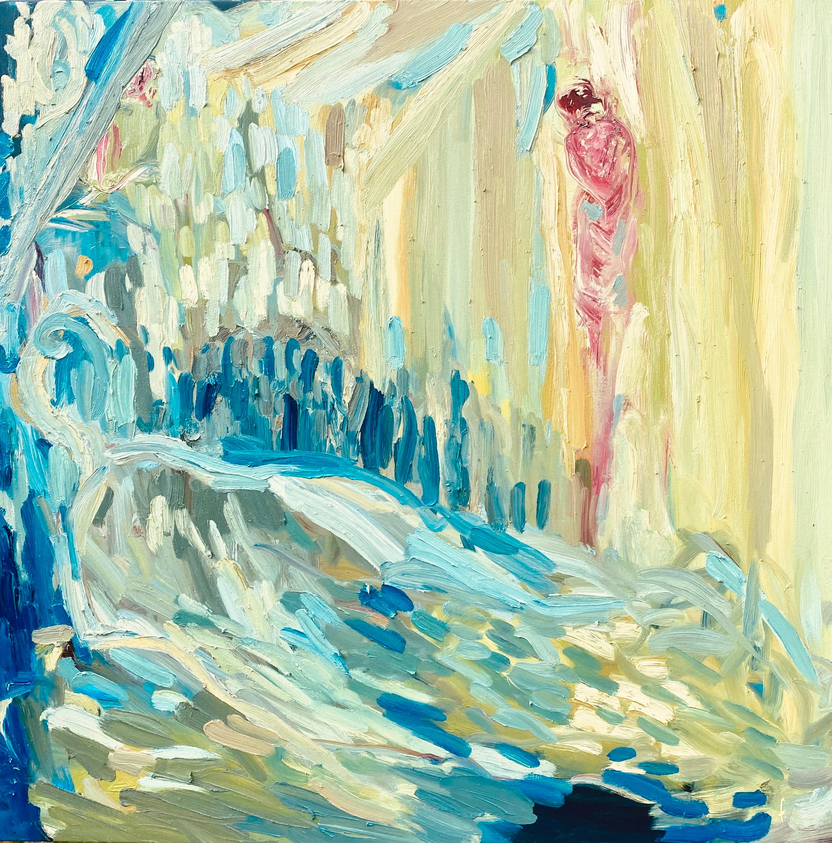 Landscape Painting di FRANCESCA OWEN  - Un sonno profondo e sognante. Pittura ad olio espressionista astratta