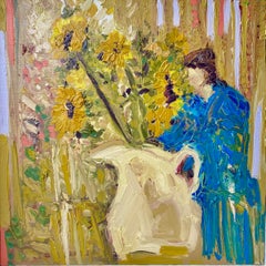 A New Arrangement.  Contemporary Floral Oil Painting