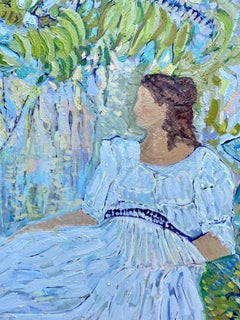 A Thousand Flowers Could Bloom. Large Contemporary Figurative Oil Painting