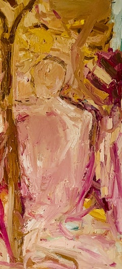 Allegory Of The Flower Of Life. Large Contemporary Expressionist Oil Painting