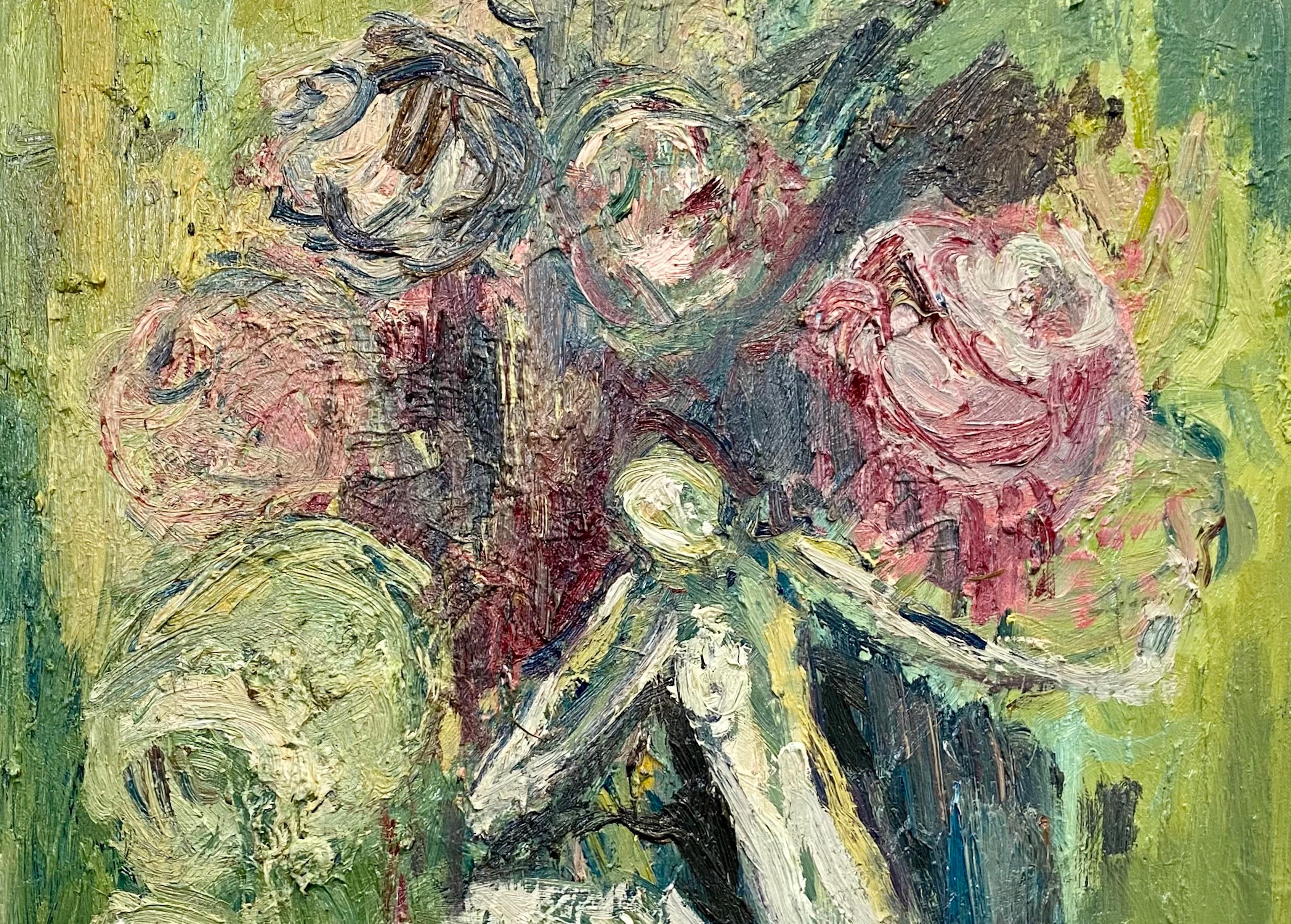 Diventare fiore. Pittura ad olio impressionista contemporanea - Painting di FRANCESCA OWEN 