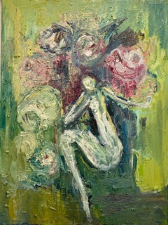 Becoming Flower. Contemporary Impressionist Oil Painting