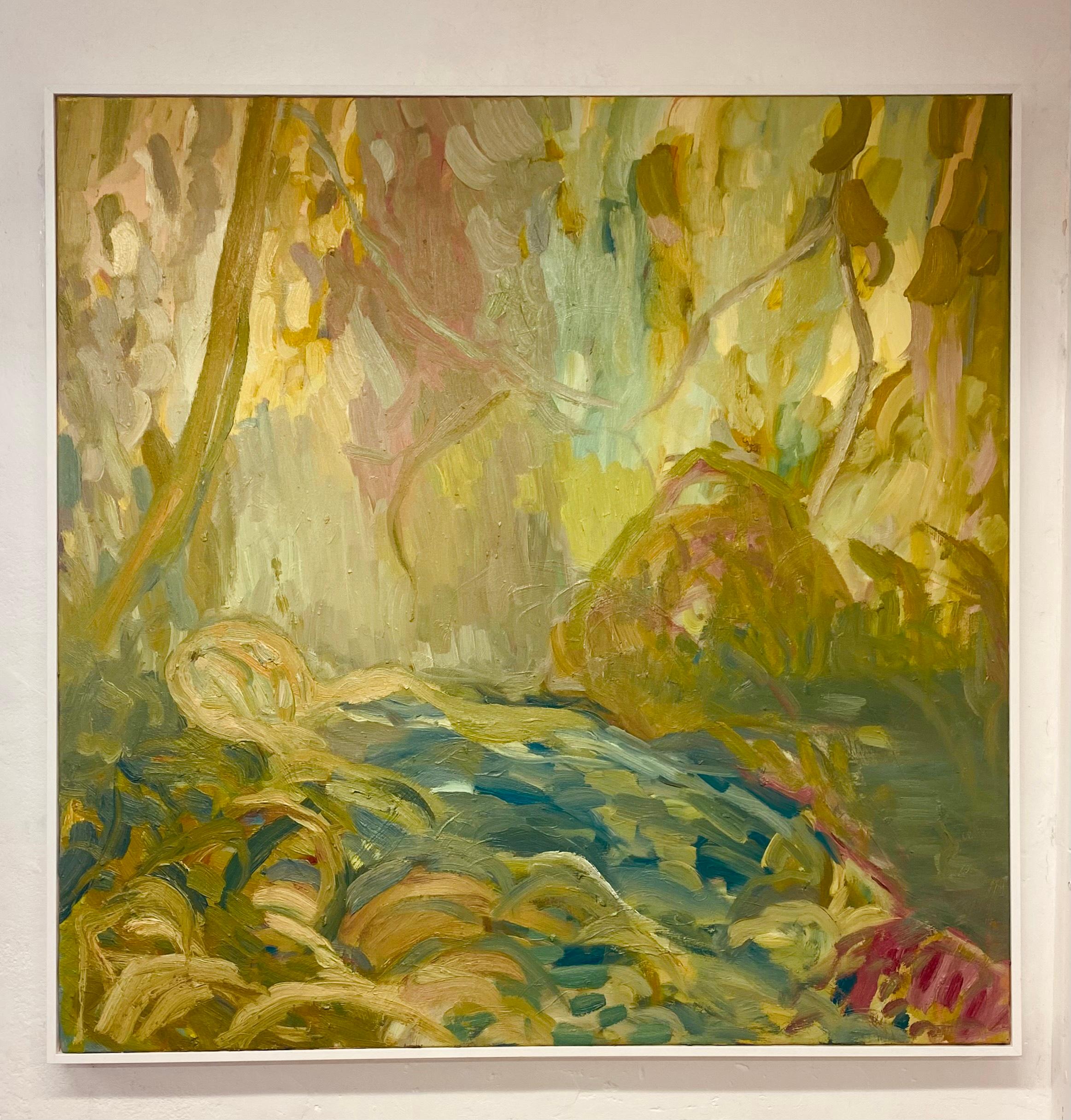Der Zauber ist von Zauberhand gemacht. Zeitgenössisches impressionistisches Ölgemälde – Painting von FRANCESCA OWEN 