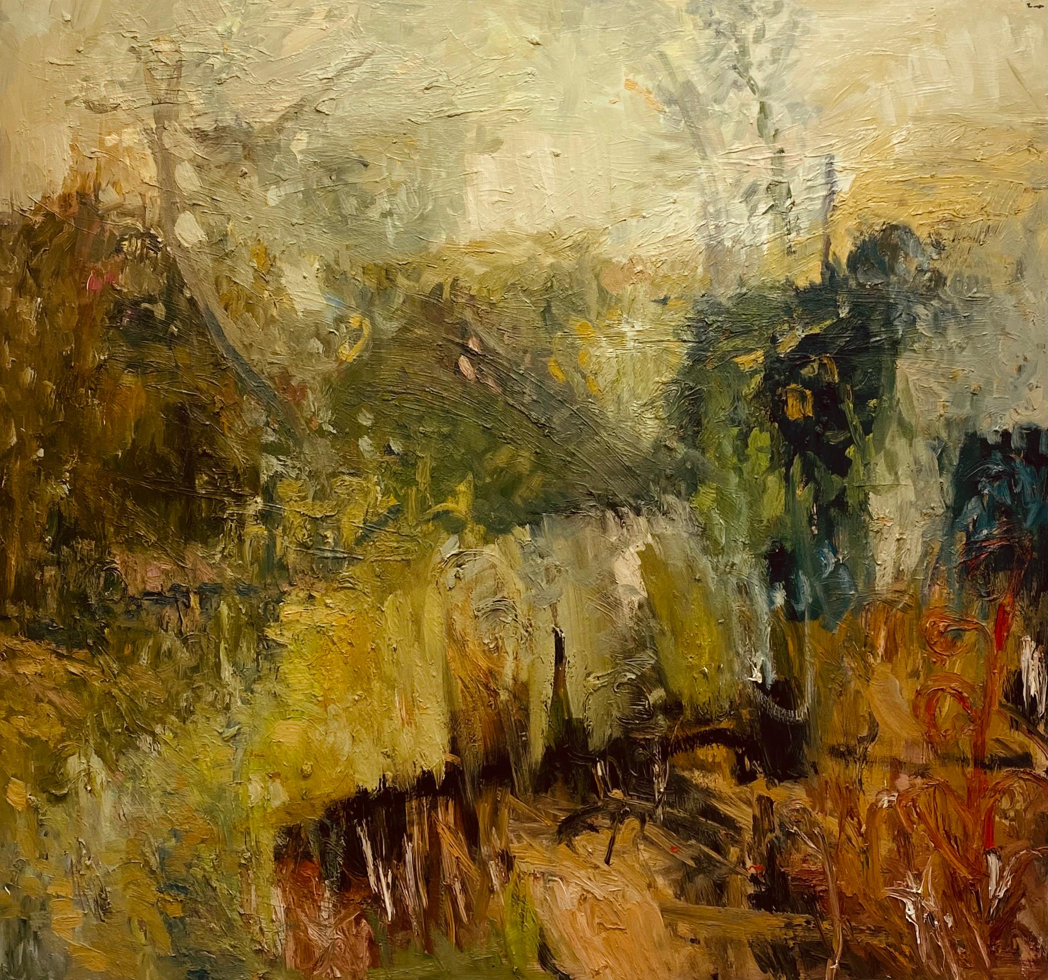 Finding Solace. Large Contemporary Impressionist Oil Painting