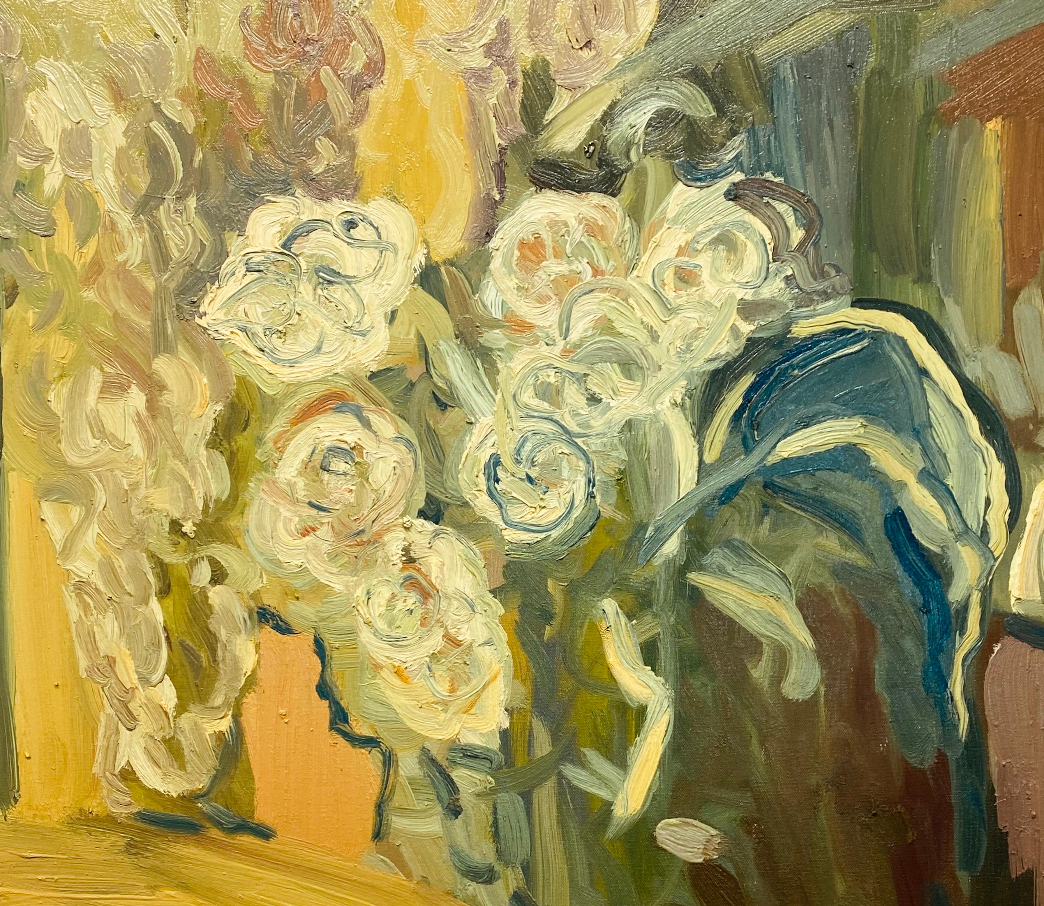 Flora, de todas las flores. Pintura al óleo impresionista contemporánea - Painting de FRANCESCA OWEN 