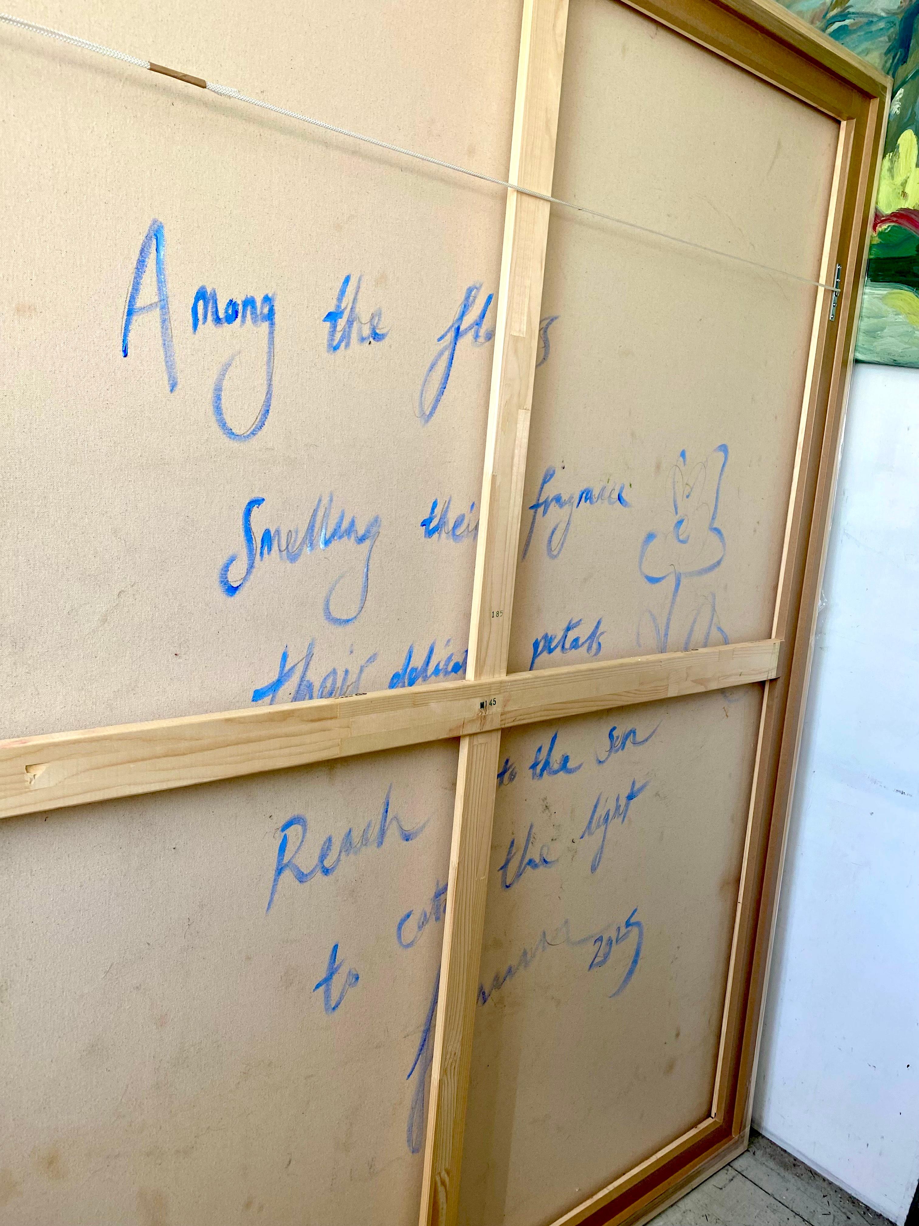 Dans l'efflorescence. Grande peinture à l'huile impressionniste contemporaine - Impressionnisme Painting par FRANCESCA OWEN 