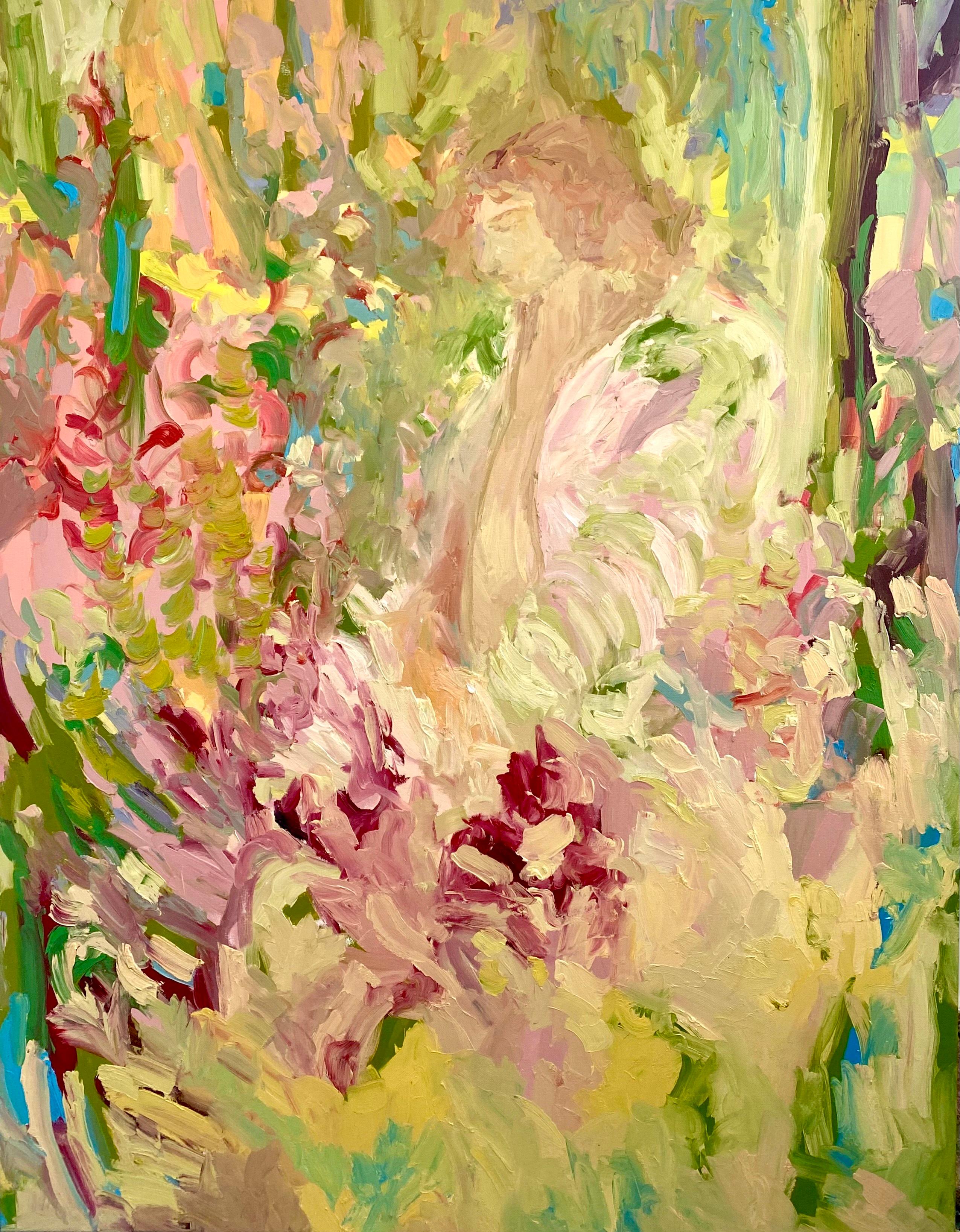 In The Bloom. Großes zeitgenössisches impressionistisches Ölgemälde