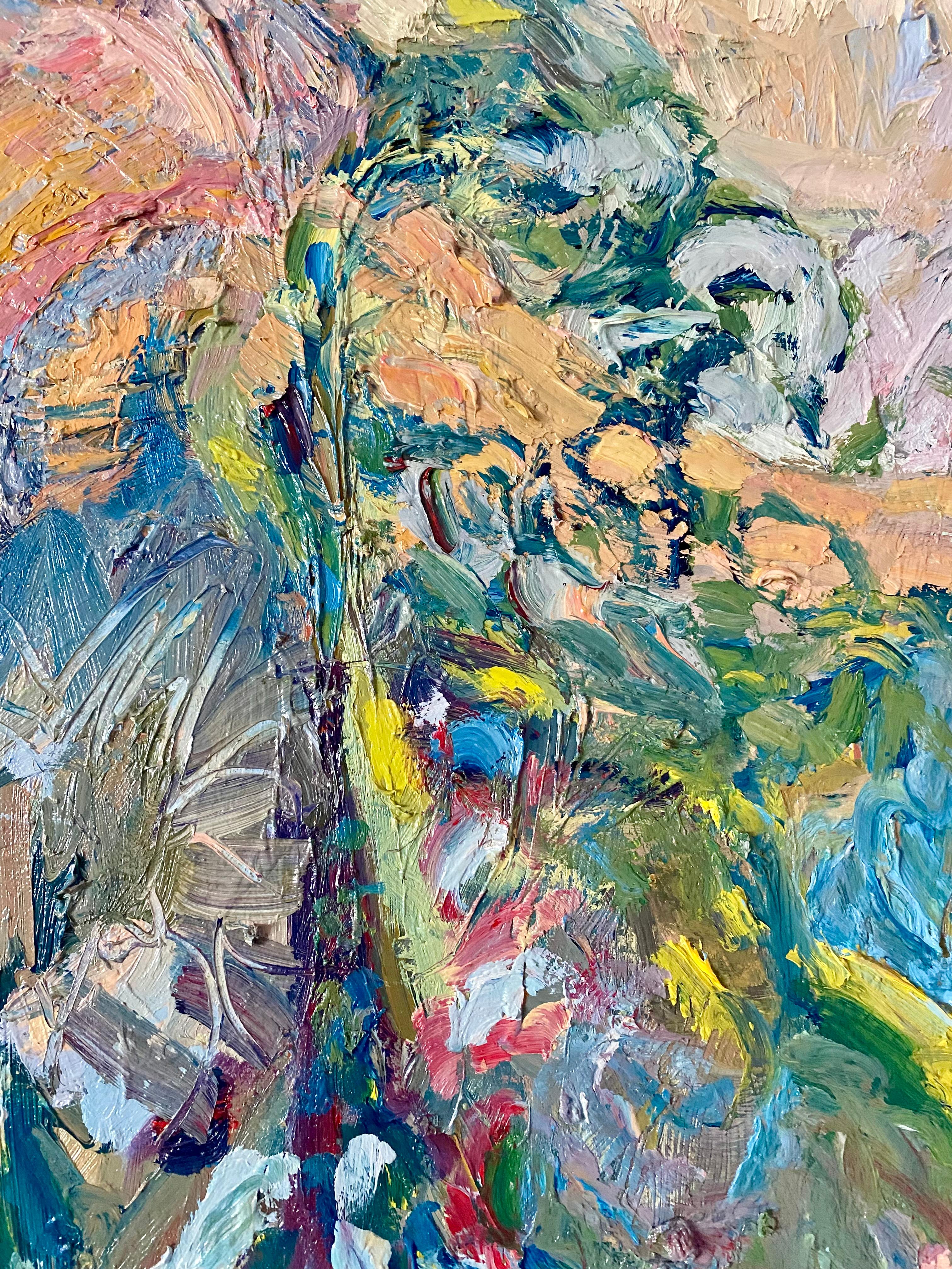 Francesca Owen es una de las artistas expresionistas más destacadas del Reino Unido. Sus obras están muy influenciadas por las imágenes, los sonidos y los colores de la India, donde viaja mucho, y que luego traslada al lienzo. Cada cuadro se