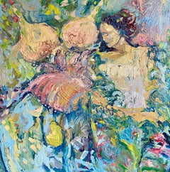 Only Butterflies Roam Free.  Contemporary Impressionist Oil Painting