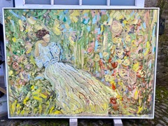Salvation Is The Garden. Large Contemporary Figurative Oil Painting