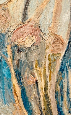 The Belle Flower.   Large Contemporary Expressionist Oil Painting