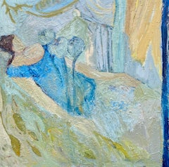 The Edge of Dreaming.  Contemporary Expressionist Oil Painting