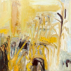 The Fields Turn Golden. Abstract Expressionist Oil Painting