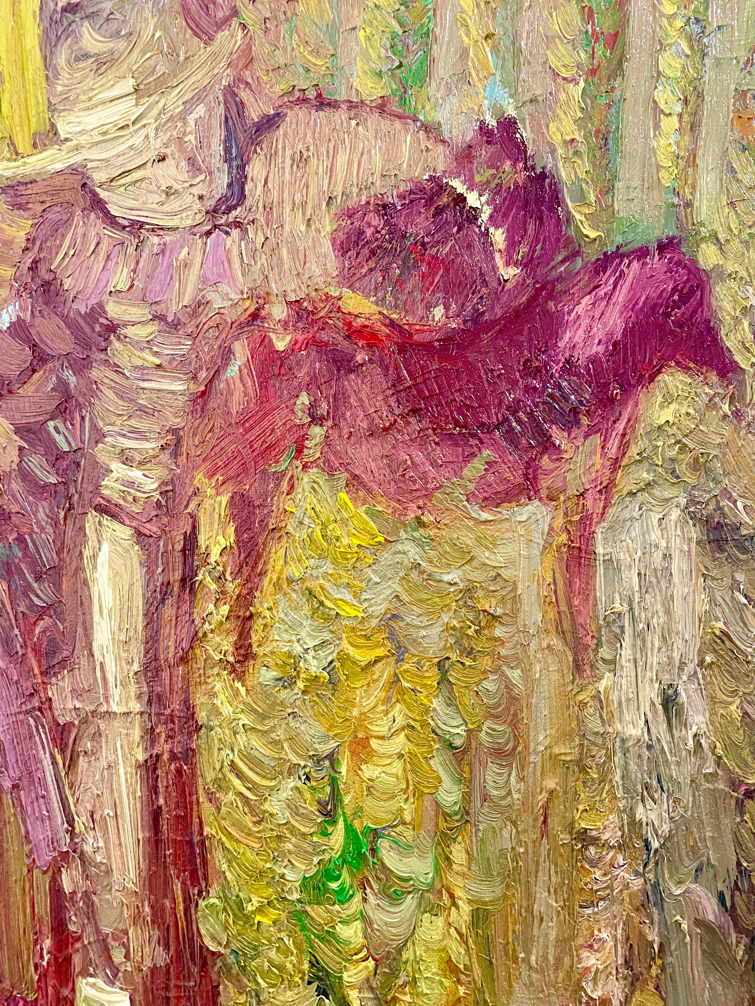 Das magische Pferd. Zeitgenössisches figuratives Ölgemälde – Painting von FRANCESCA OWEN 