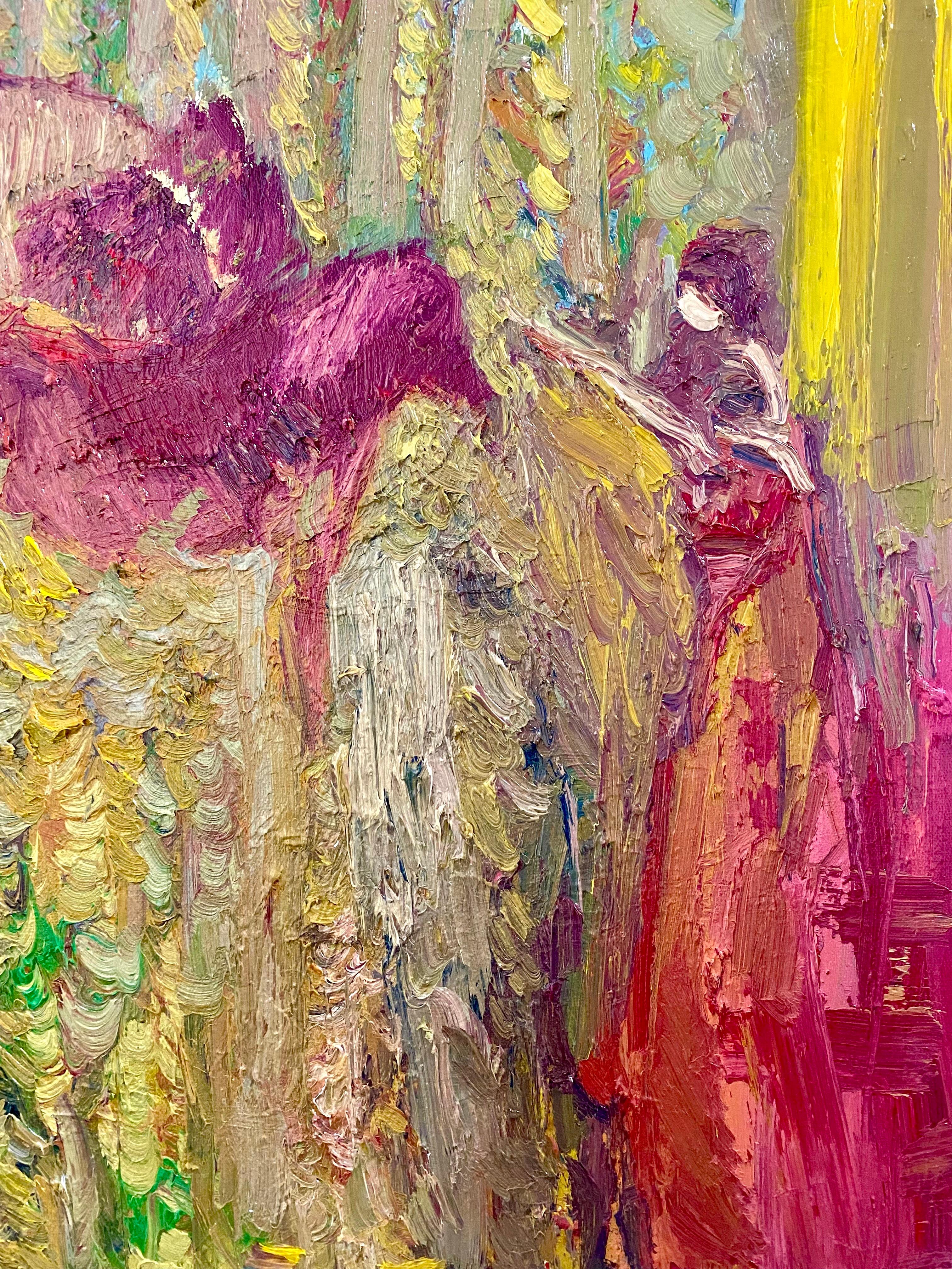 Das magische Pferd. Zeitgenössisches figuratives Ölgemälde (Abstrakter Impressionismus), Painting, von FRANCESCA OWEN 