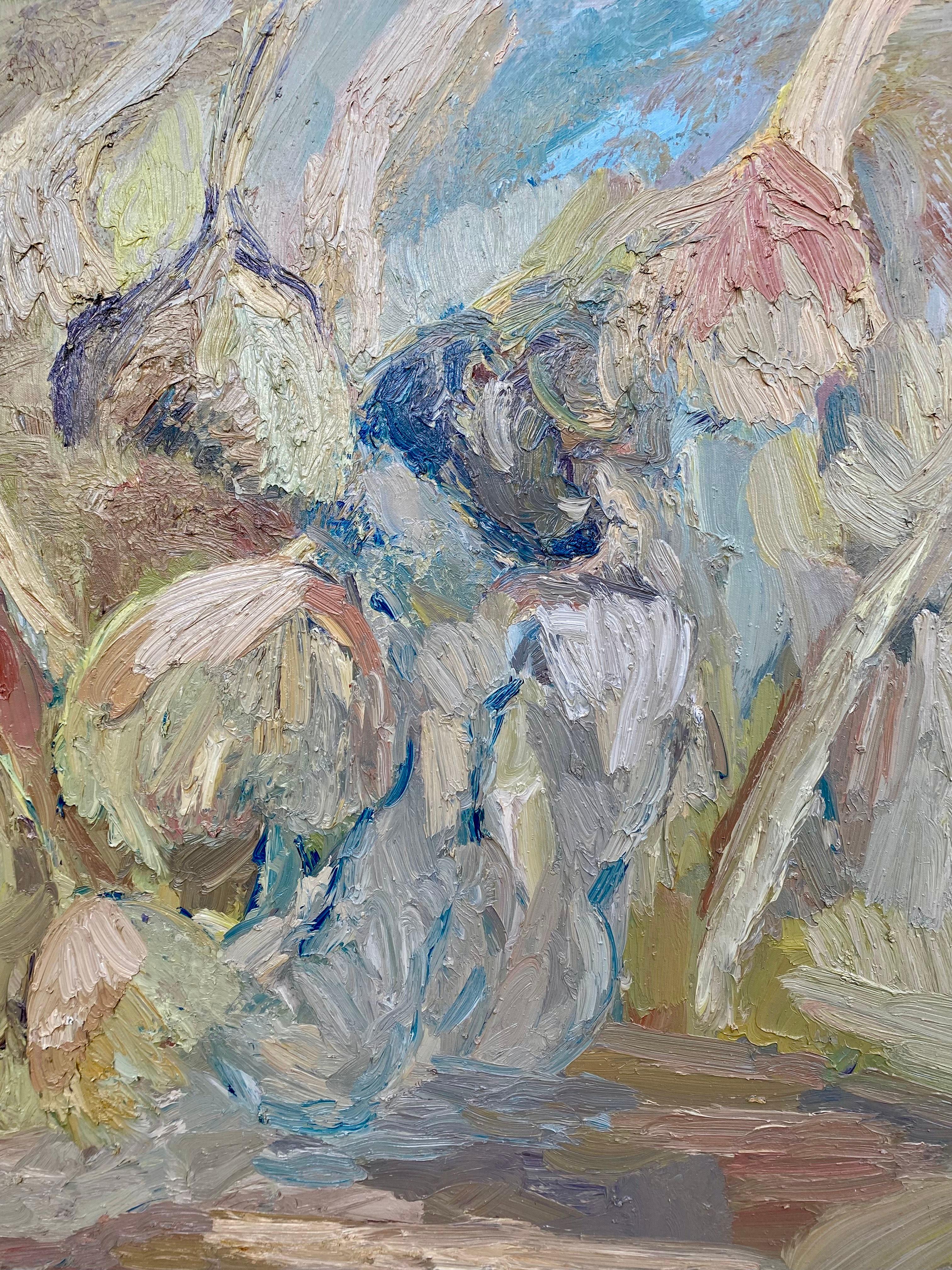 Das Potenzial der Schönheit. Zeitgenössisches expressionistisches Ölgemälde (Impressionismus), Painting, von FRANCESCA OWEN 