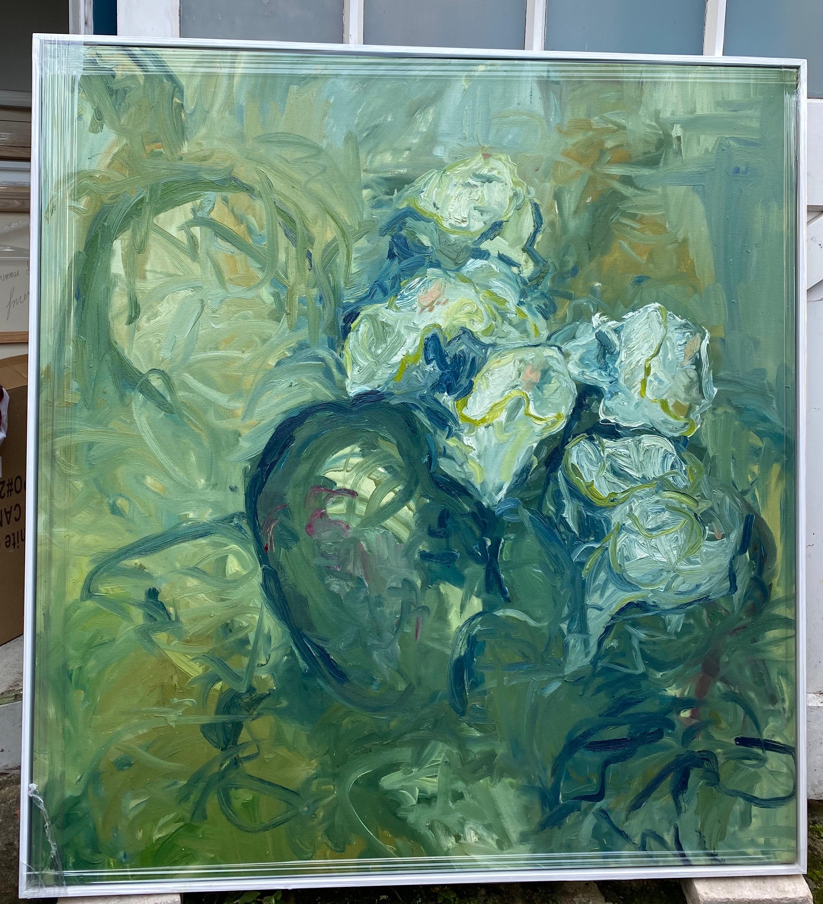 Cuando florecen las flores. Pintura al óleo expresionista contemporánea - Painting de FRANCESCA OWEN 