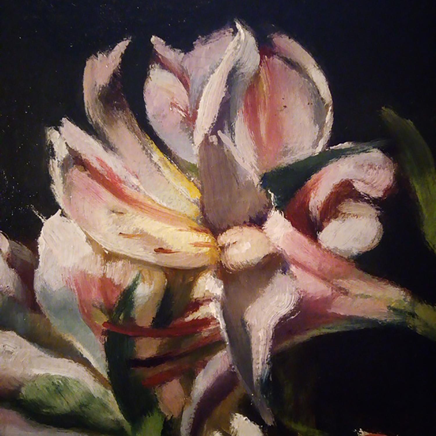 FLOWERS - Italian still life oil on canvas painting, Francesca Strino For Sale 2