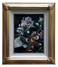 FLOWERS - Italian still life oil on canvas painting, Francesca Strino