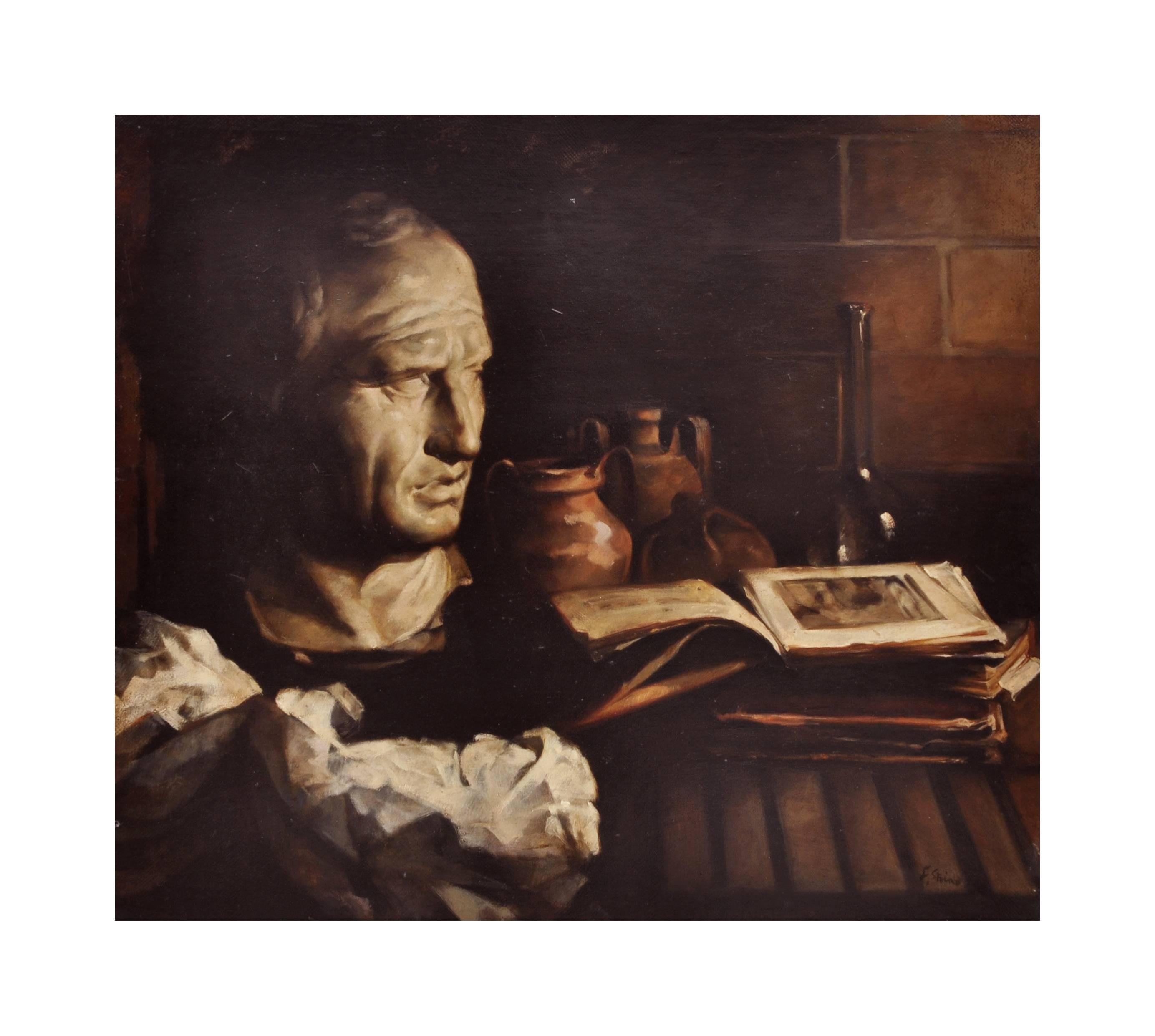 STILL LIFE - Francesca Strino Italian oil on canvas painting For Sale 1