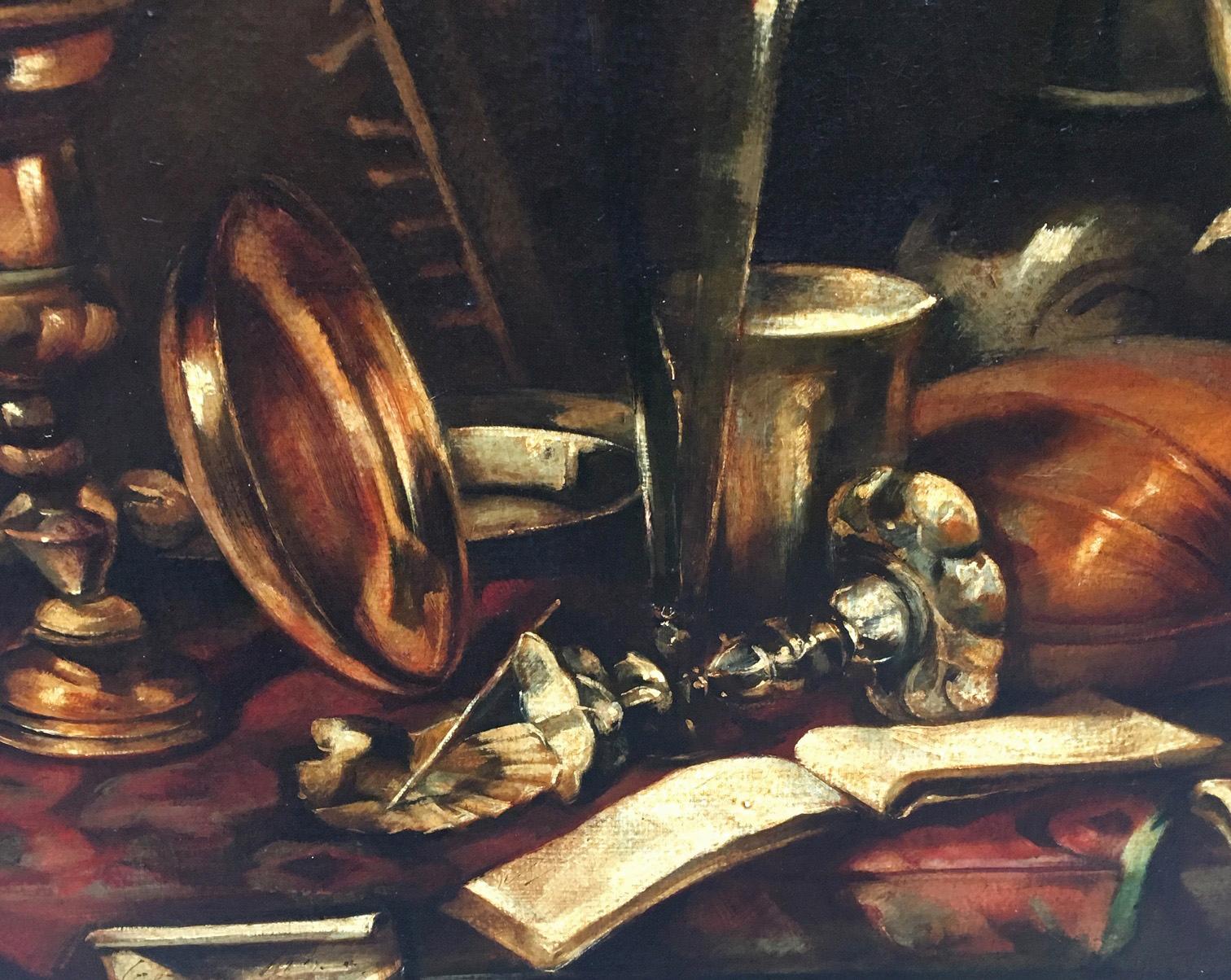 Still Life - Francesca Strino Italian oil on canvas painting For Sale 4