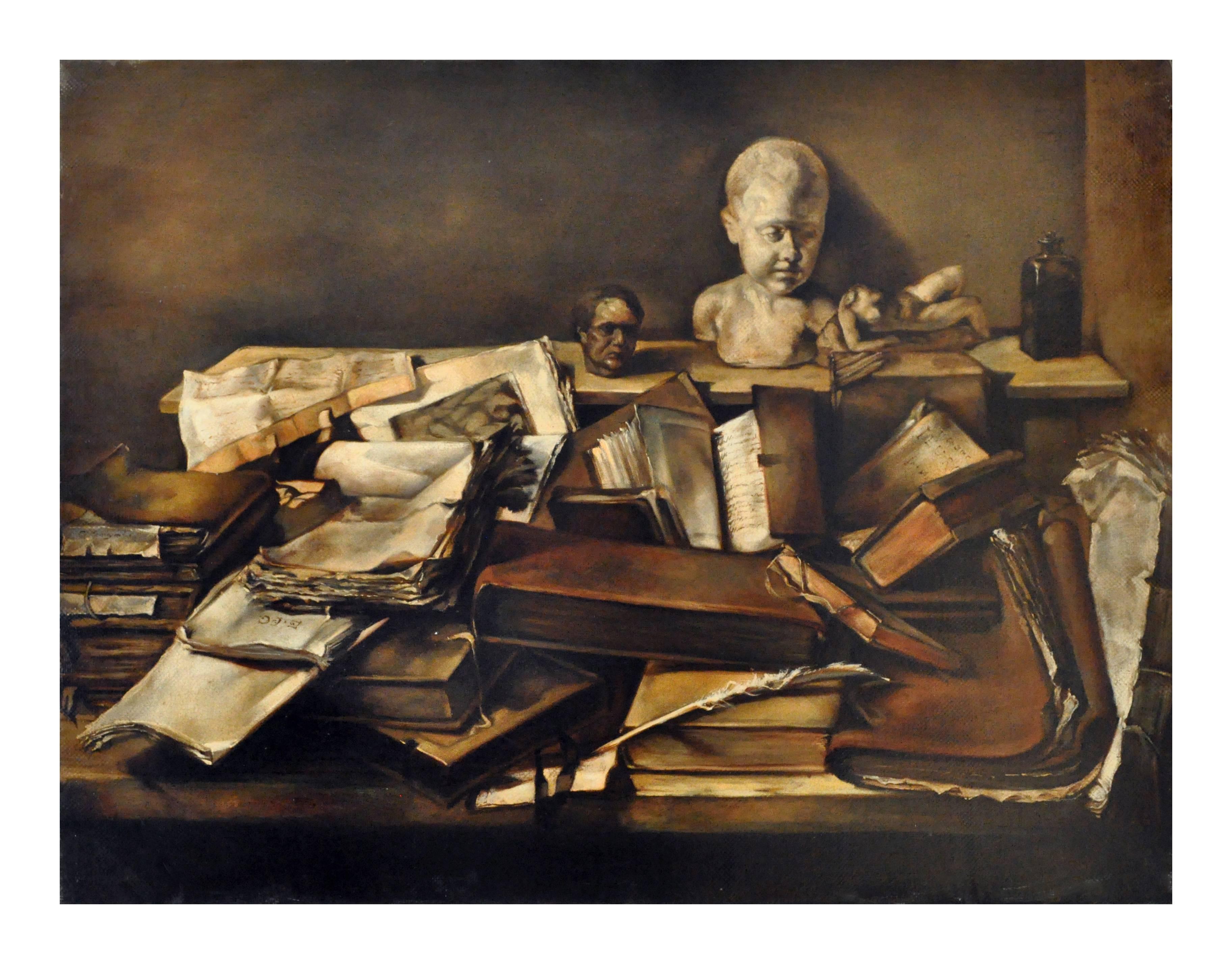 Naturaleza muerta - Francesca Strino Óleo sobre lienzo Pintura italiana 1