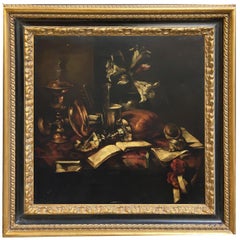 STILL LIFE - Peinture à l'huile sur toile italienne de Francesca Strino